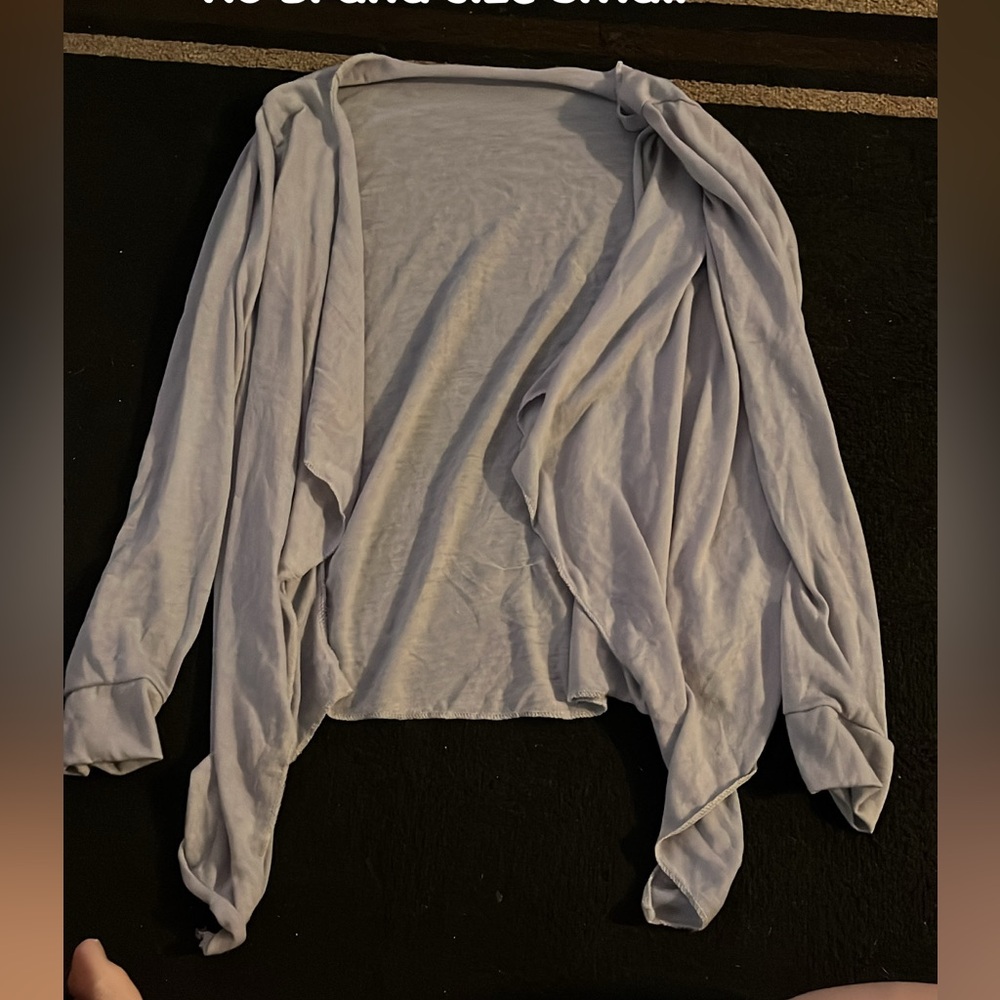 Light Gray Draped Cardigan
